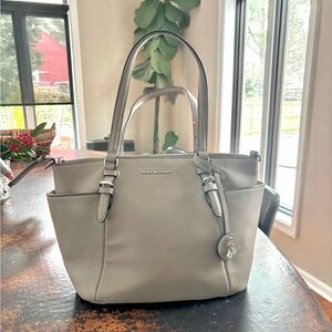 NEW Dana Buchman Leather Bag. Color: Stone.